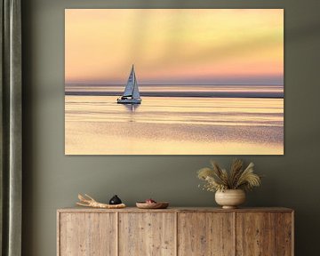 Bateau sur la mer des Wadden