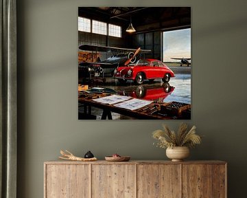 Une Porsche 356 intemporelle dans un atelier d'époque sur Jan Keteleer