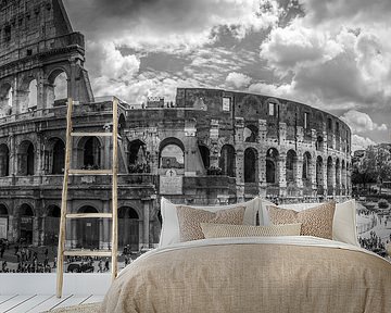 Italy in square black and white, Rome by Teun Ruijters