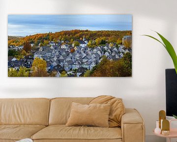 Panorama des historischen Freudenbergs im Herbst