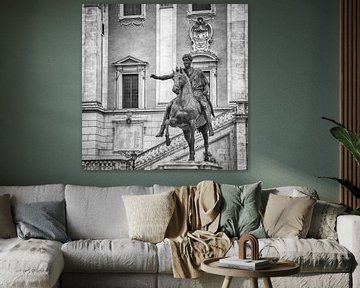 Italië in vierkant zwart wit, Rome von Teun Ruijters