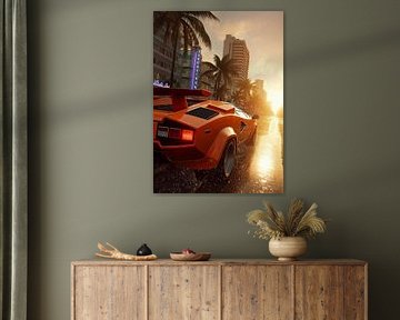 Countach Miami Vice by John Dan