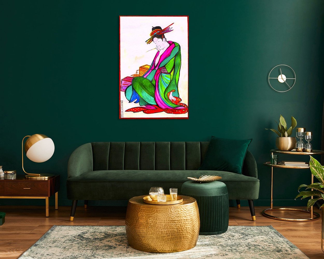 Example of the artwork in a room