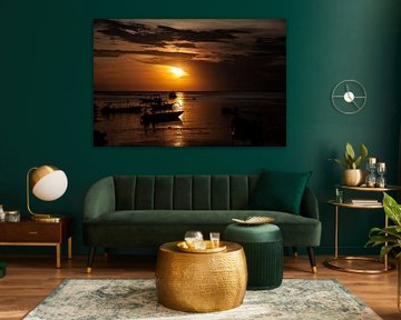 Lumière dorée du soir - Nusa Lembongan, Indonésie sur Inge van Veen