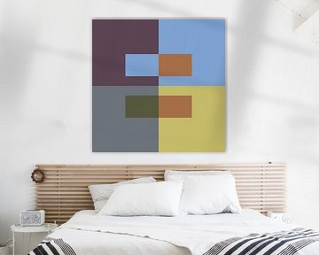 Abstrakte geometrische Kunst im Bauhaus-Stil