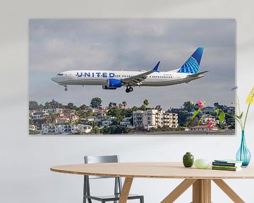 Atterrissage du Boeing 737 MAX 9 de United Airlines. sur Jaap van den Berg