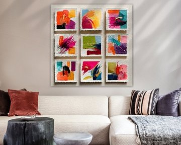 Neun Kunstwerke von Harry Hadders Design