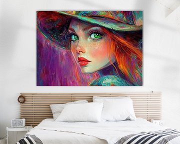 Grüne Augen von Blickfänger Gemälde