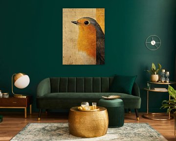 Oranje Vogel | Grijze Vogel met Oranje