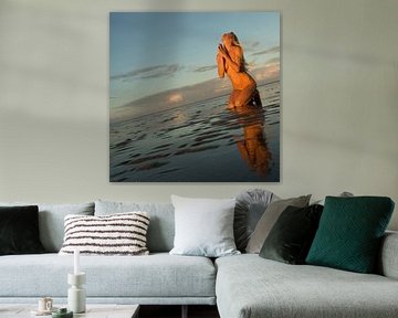 Artistic Nude on the flats by Arjan Groot