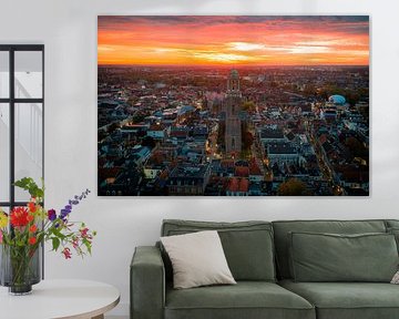 Sunrise Zwolle city centre by Thomas Bartelds
