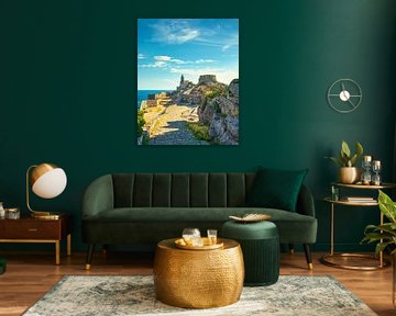 Portovenere, Weg zur Kirche San Pietro. Ligurien, Italien von Stefano Orazzini