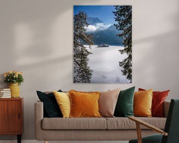 Garmisch-Partenkirchen : Vue sur le lac Eibsee sur t.ART