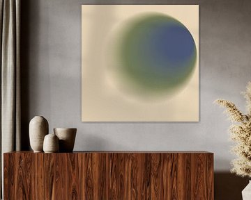 70er Jahre Retro-Stil abstrakte Gradient in weiß, grün, blau