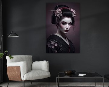 Dark Geisha in donkere wijnkleuren.
