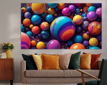 Bunter Ball mit verschiedenen Farben