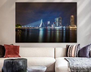 Skyline of Rotterdam by night von Patrick de Vleeschauwer