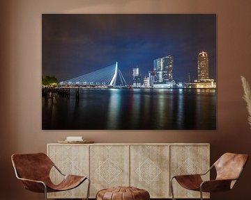 Rotterdam by night van Patrick de Vleeschauwer
