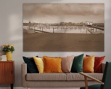 Hafen von Texel in Sepia. von Jose Lok