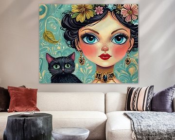 Femme aux yeux colorés | Femme aux yeux colorés