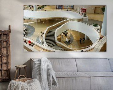 Architecture organique et espace d'étude moderne - Bibliothèque de Chengdu sur Diederik De Mezel