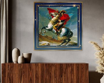 S.F. Première version remastérisée de Napoléon franchissant les Alpes par Jacques-Louis David sur Silver Fox Art Decor