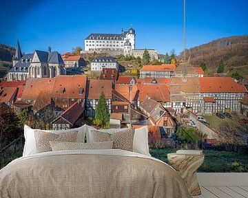 Uitzicht op Stolberg (Harz)