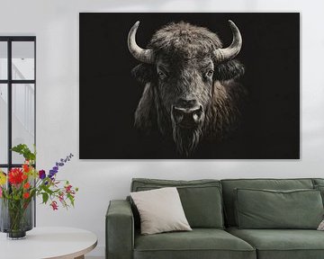 Bison en majesté sombre