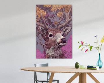 Cerf en fleurs de Silent Life