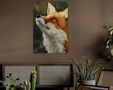 Renard en attente d'or