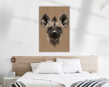 Hyena in Illustrative Expression by Eva Lee
