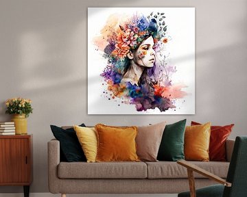 Rêverie du jardin de violettes