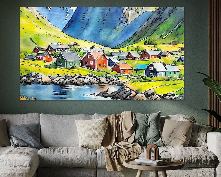 Example of the artwork in a room