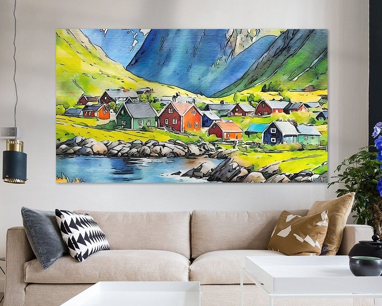 Example of the artwork in a room