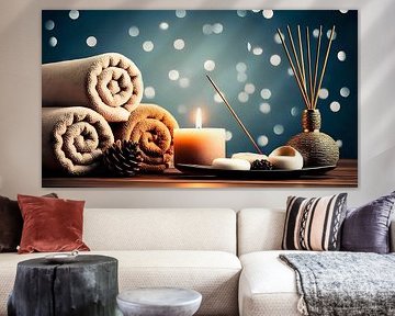 Wierookstokjes in het feestelijke licht