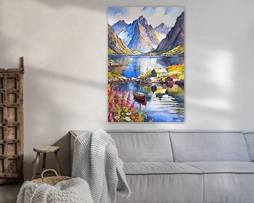 On the road in the fjords, motif 8