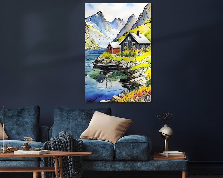 Example of the artwork in a room