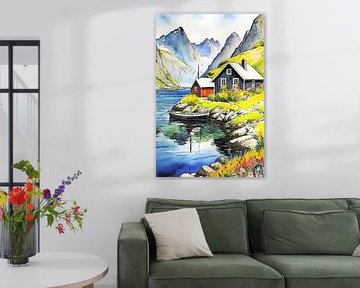 En route dans les fjords, motif 9 sur zam art