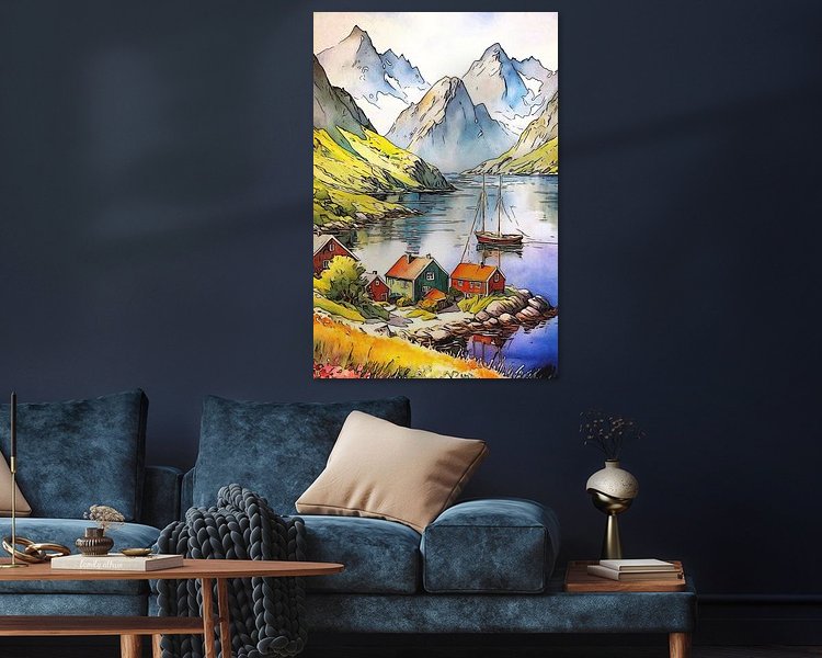 Example of the artwork in a room