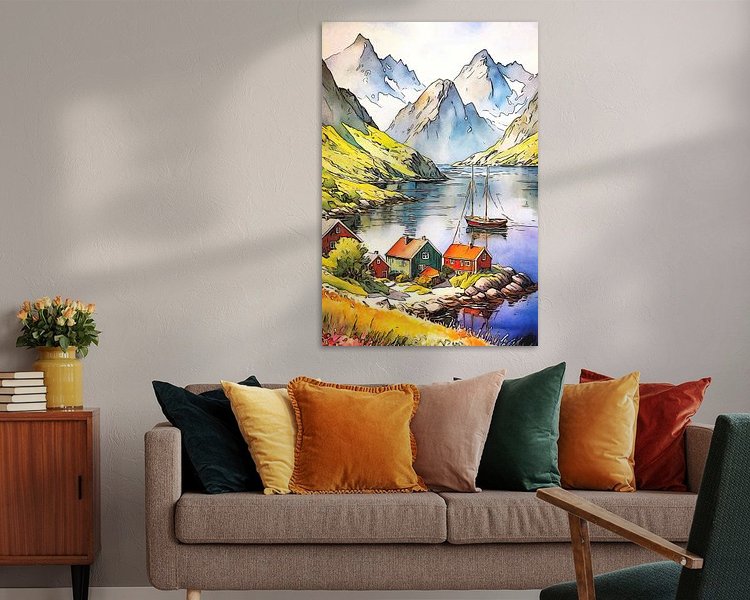 Example of the artwork in a room