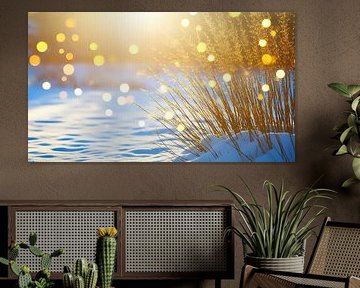 Filigraan takken in de gloed van het licht