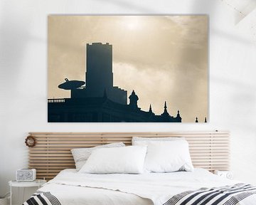 Silhouette of the Inktpot in Utrecht, among others, in colour by André Blom Fotografie Utrecht