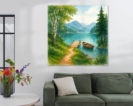 Example of the artwork in a room