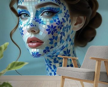 Blauwe Mozaïek Mystiek