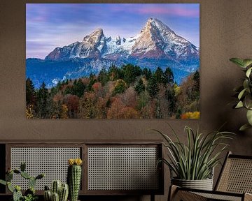 Vue sur le Watzmann à l'aube sur Daniela Beyer