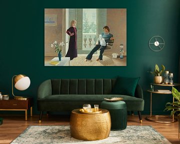 De heer en mevrouw Clark en Percy, 1971 van Lorraine Mooore