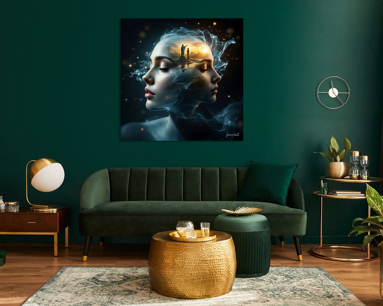 Example of the artwork in a room