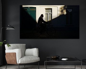 the lone cyclist by Wim Mees