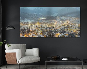 Oberstdorf in the magical New Year's Eve light by Walter G. Allgöwer