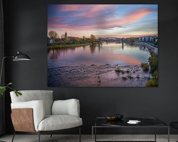 Magdebourg - Vue sur l'Elbe et le pont levant sur t.ART